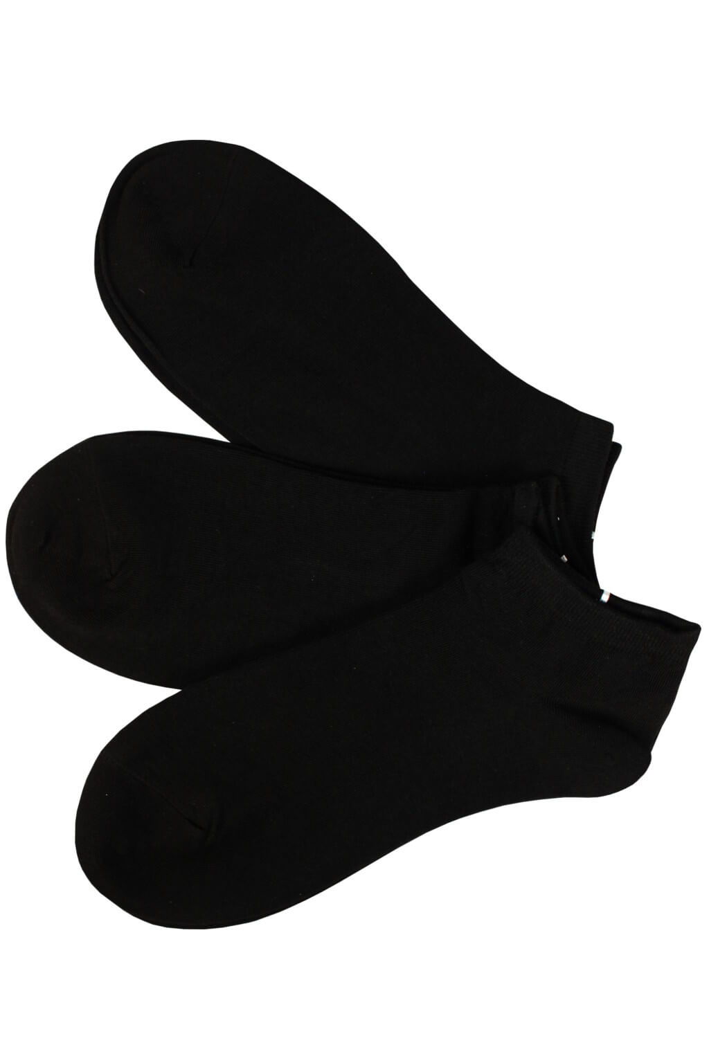 Dámské kotníčkové ponožky bavlna CW349 -3 bal 35-38 černá