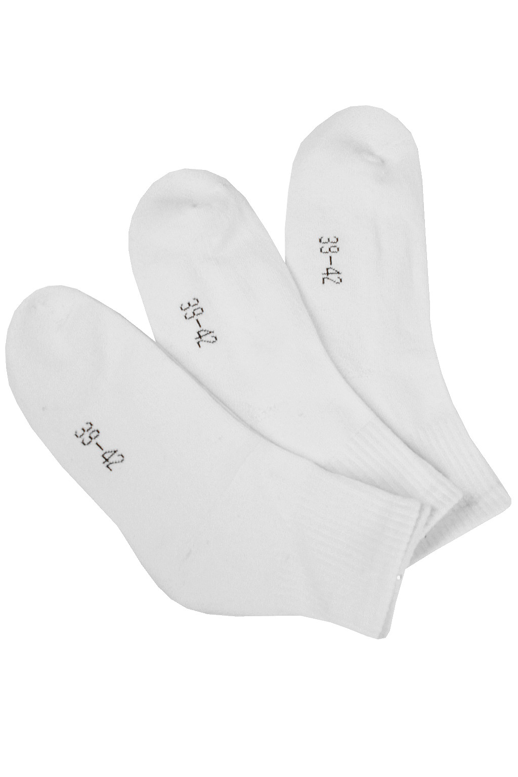 Sport froté ponožky MW3401A - 3páry 43-46 bílá