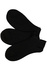 Bamboo Black dámské kotníčkové ponožky XW2601 - 3páry černá 35-38