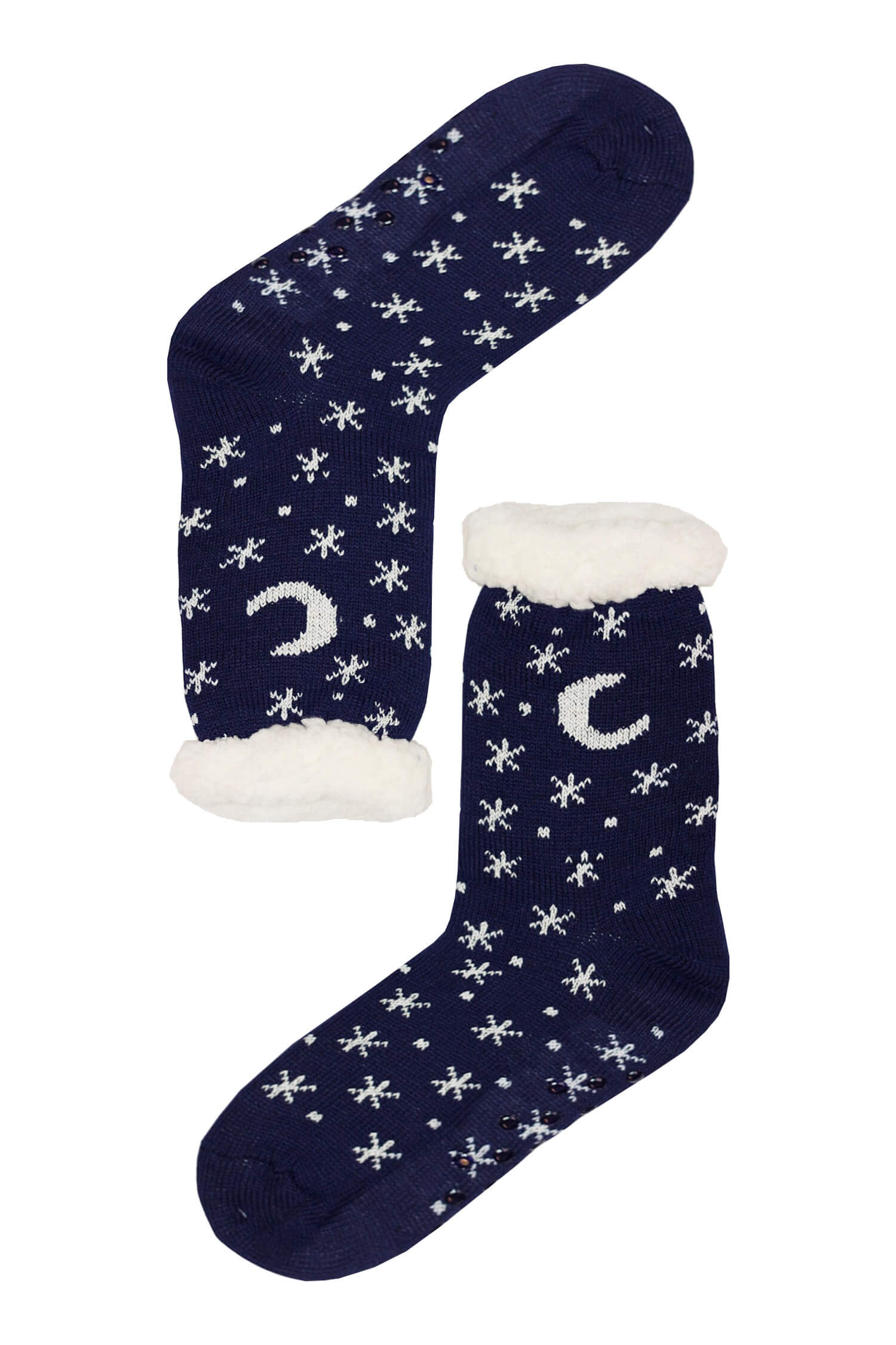 Mounty blue hřejivé ponožky beránek WW058 38-42 tmavě modrá