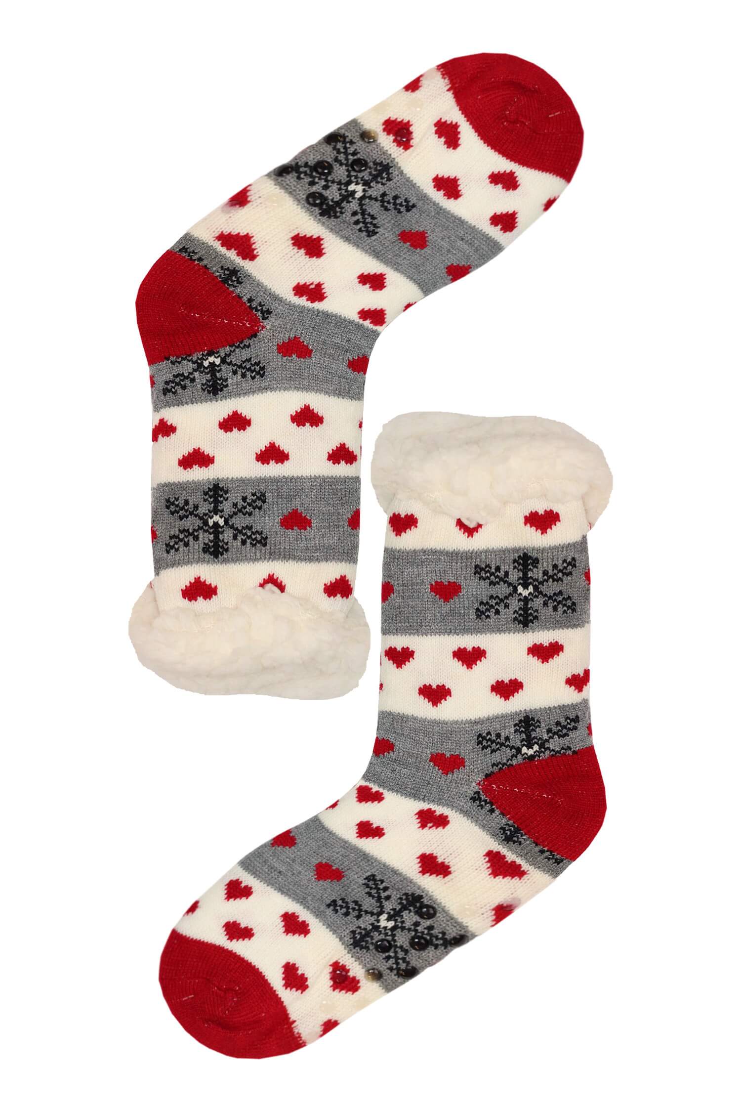 Mounty light hřejivé ponožky beránek WW058 šedá 35-38