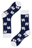 Polar bear veselé ponožky vysoké 042 tmavě modrá 42-46