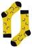 ZOO zebra barevné ponožky unisex 044 žlutá 36-40