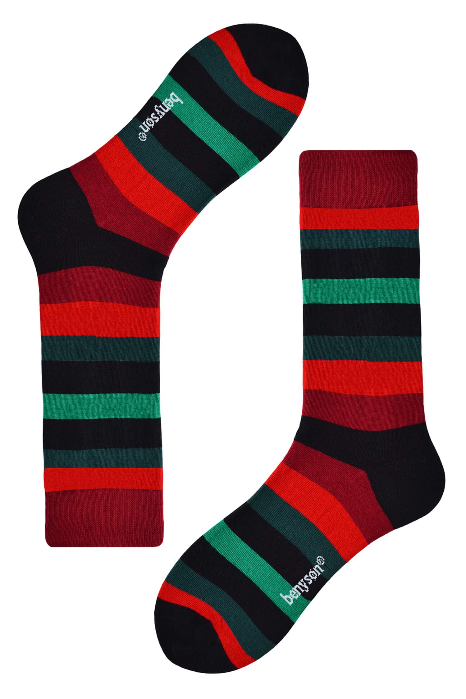 Color stripes vysoké ponožky 0508 36-40 vícebarevná