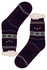 Polaros purple teplé ponožky s beránkem MC 112 tmavě fialová 39-42