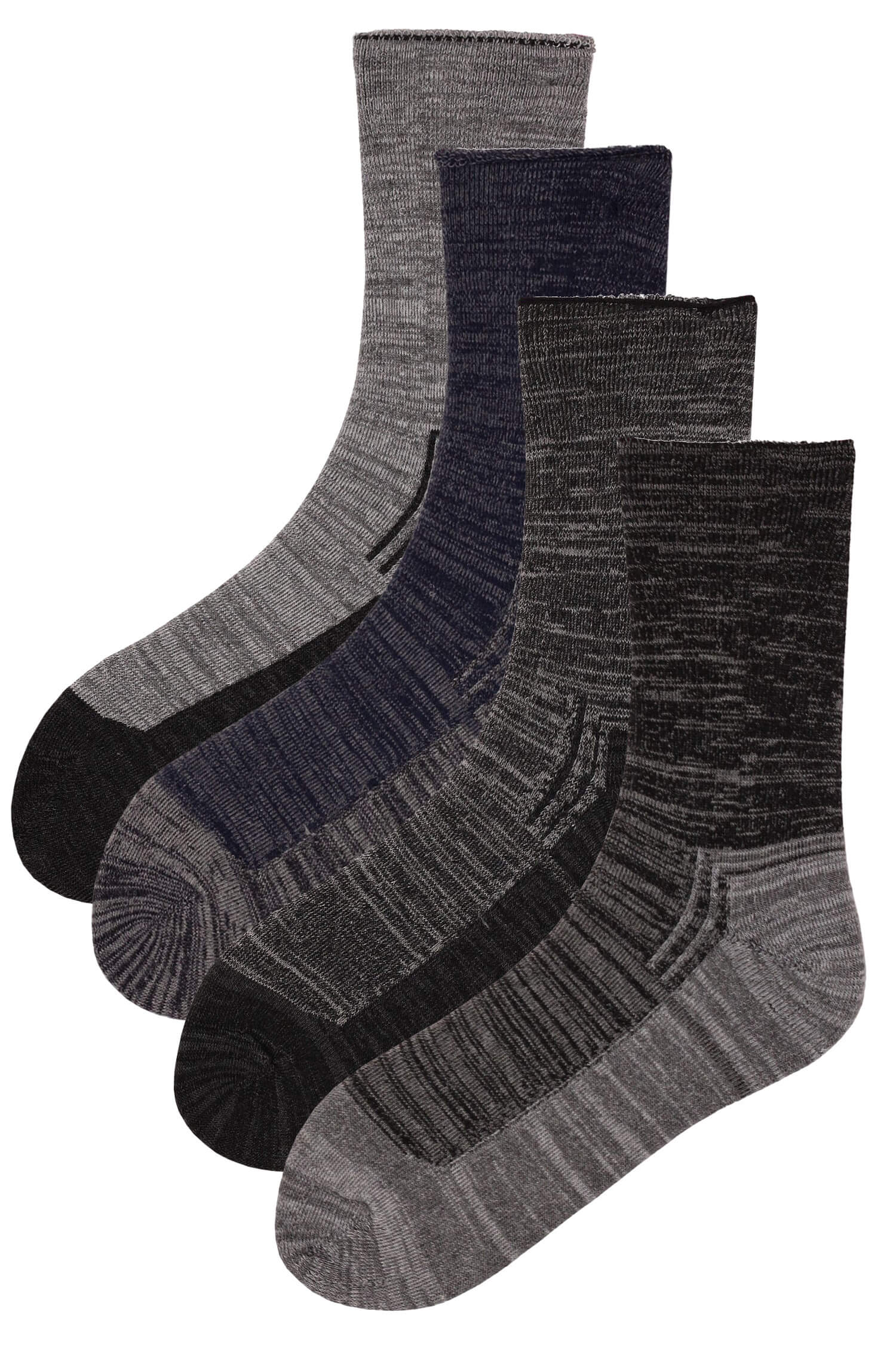 Pánské ponožky thermo bavlna SSM74 - 2 páry 43-47 vícebarevná