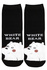 Happy White Bear veselé ponožky černá 38-41
