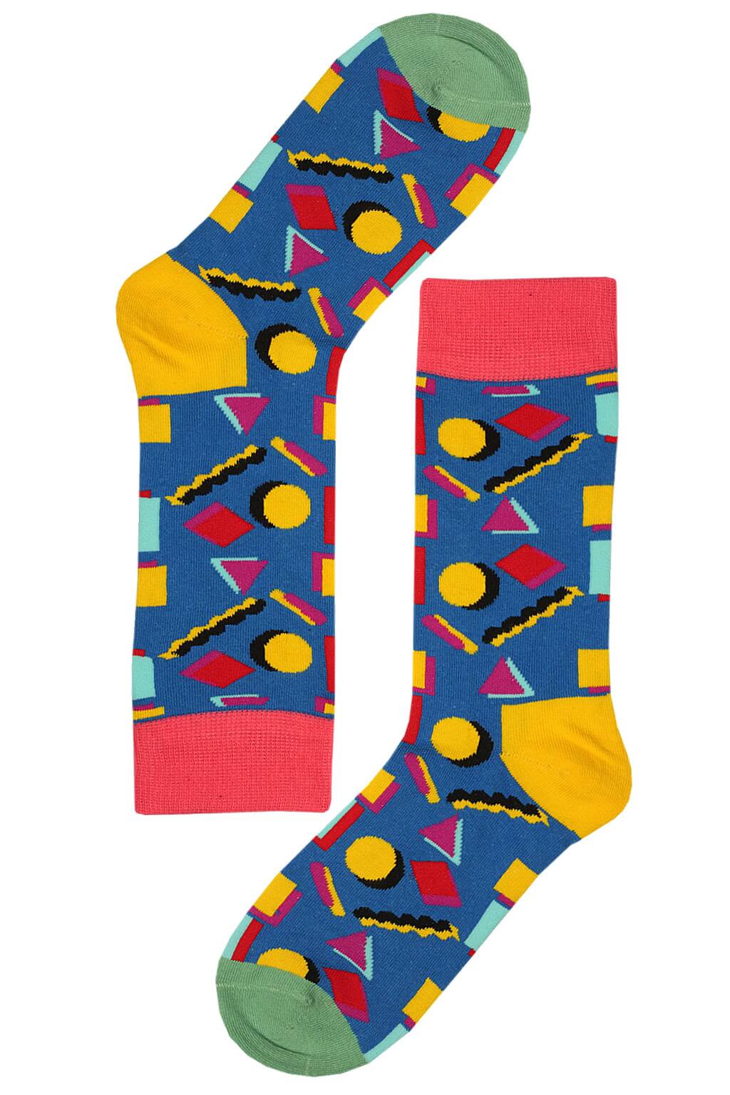 Geometrix veselé bavlněné ponožky 35-38 vícebarevná