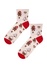 Perníček vánoční ponožky volný lem smetanová 35-37