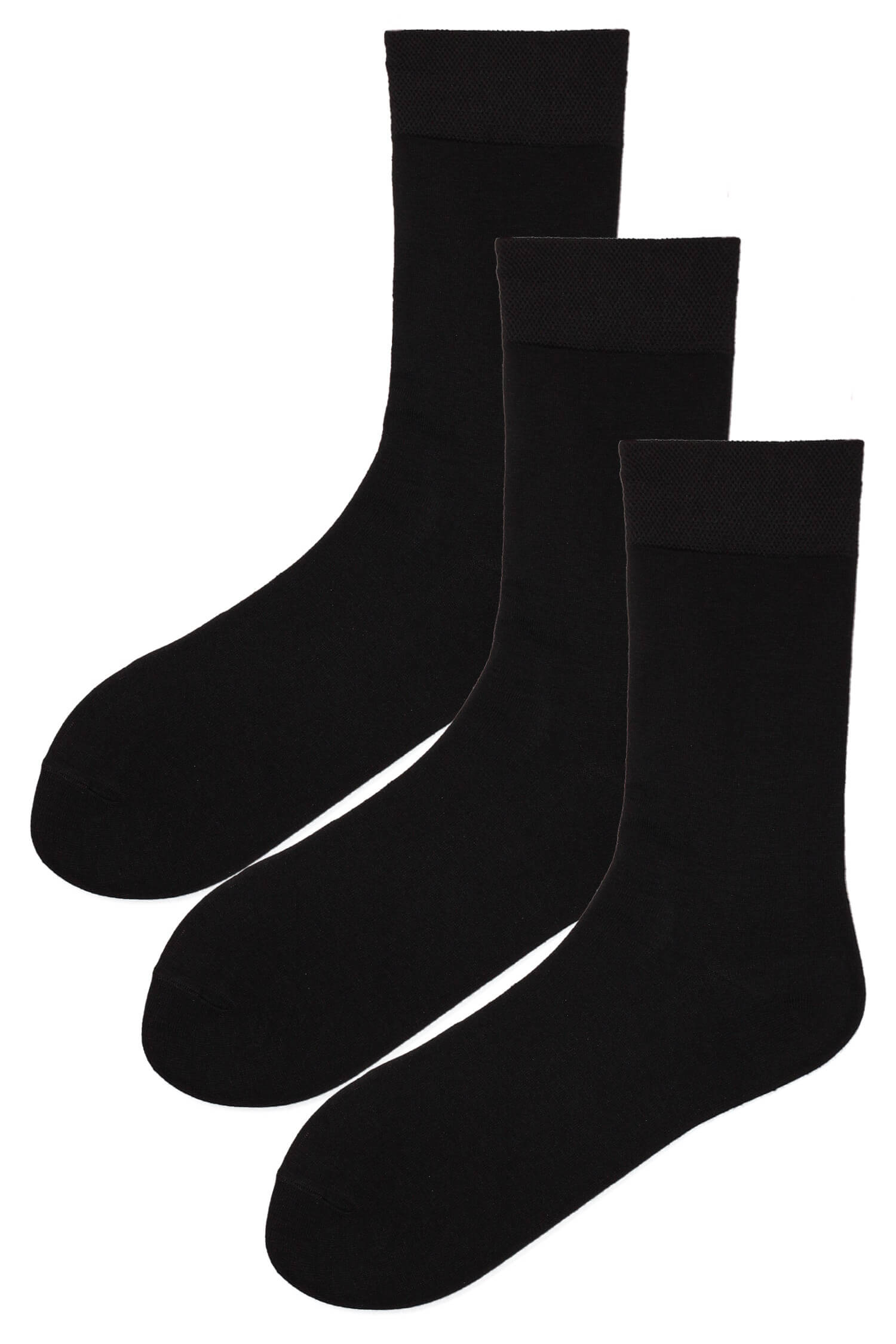 Pánské klasické ponožky bambus S230C - 3 páry 40-44 černá