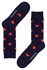 Valentýnské ponožky se srdíčky - pánské tmavě modrá 40-43