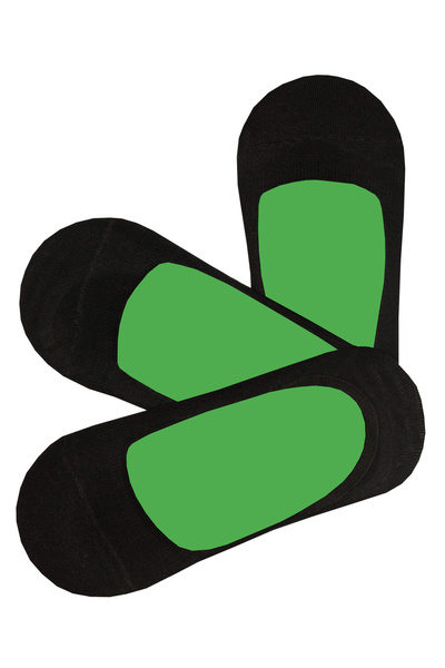 Pánské skryté ponožky ťapky černé BBB-1 - 3 páry 43-46 černá
