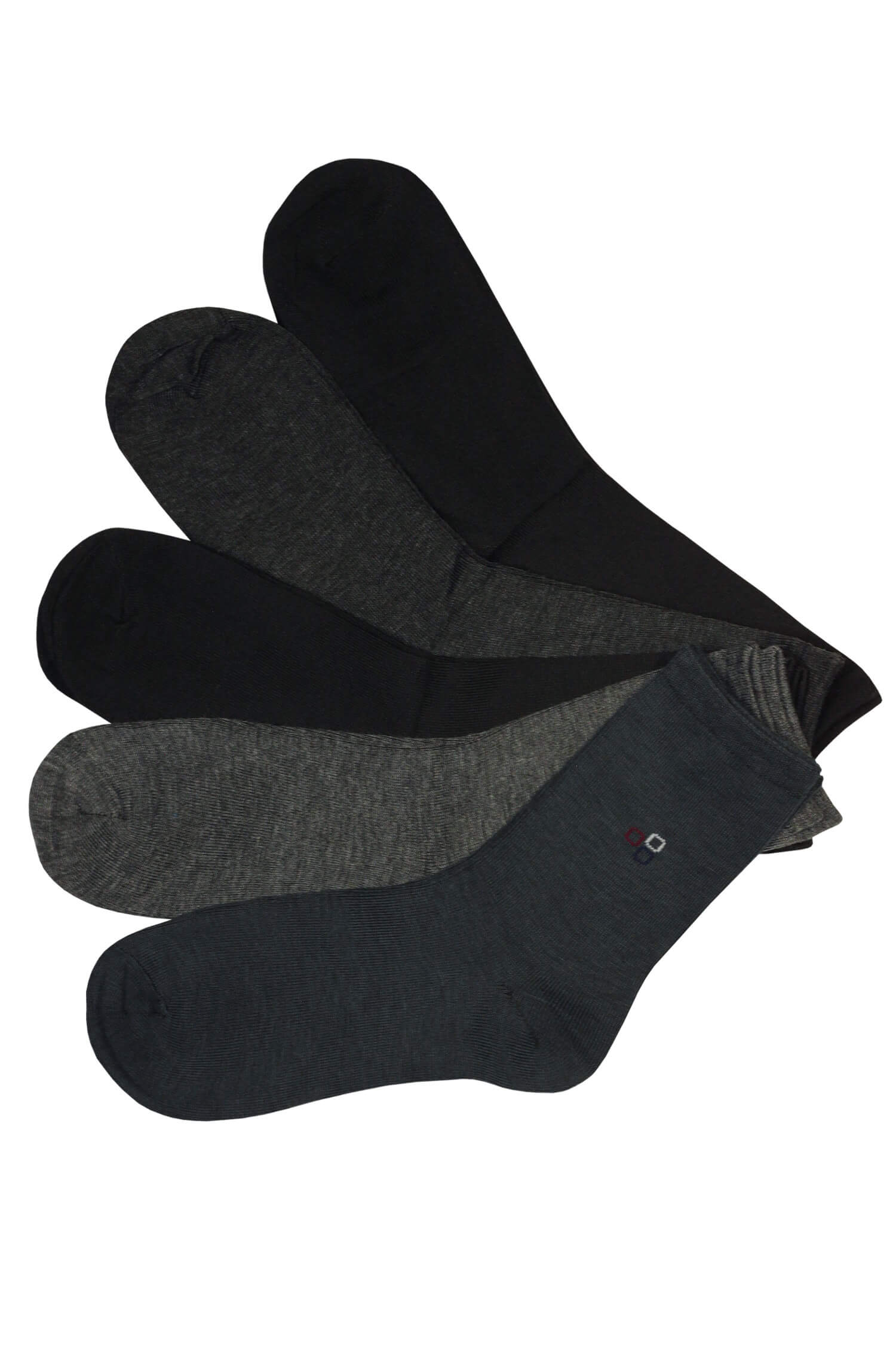 Pánské levné bambusové ponožky B904 - 5 párů 39-42 vícebarevná