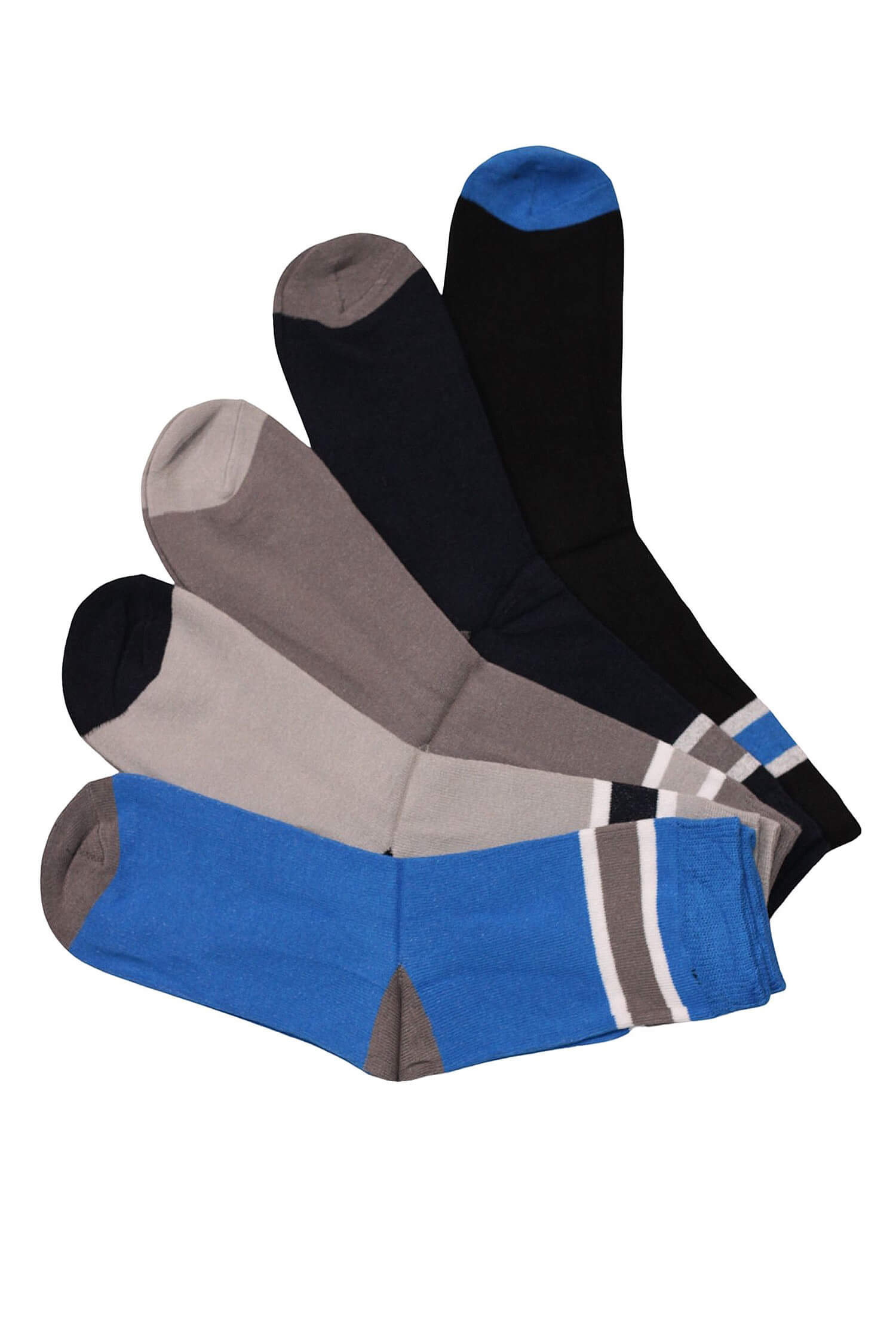 Vysoké pánské ponožky bavlna - 5bal. 39-42 vícebarevná
