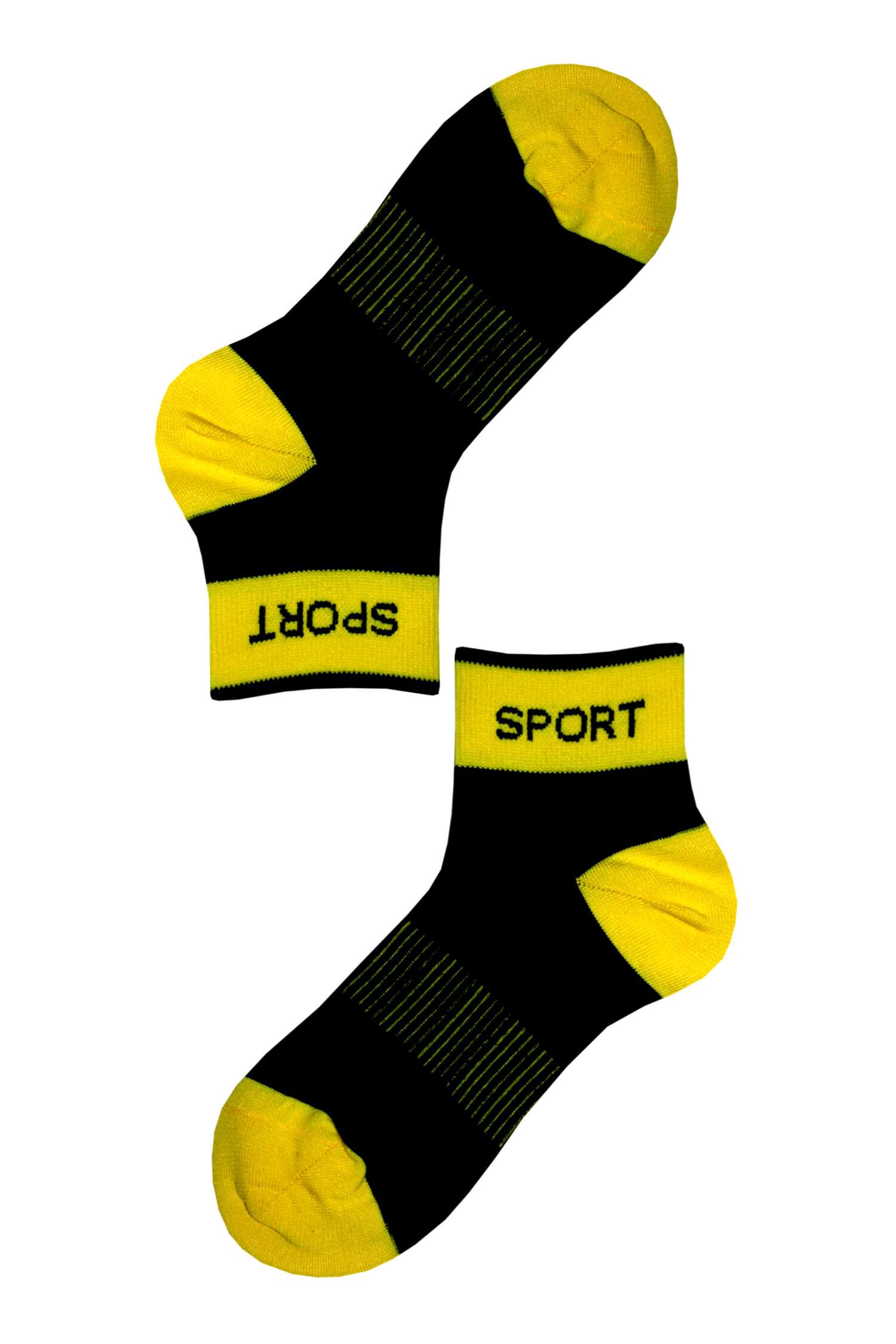 Dámské ponožky sport yellow SPT2 35-38 žlutá