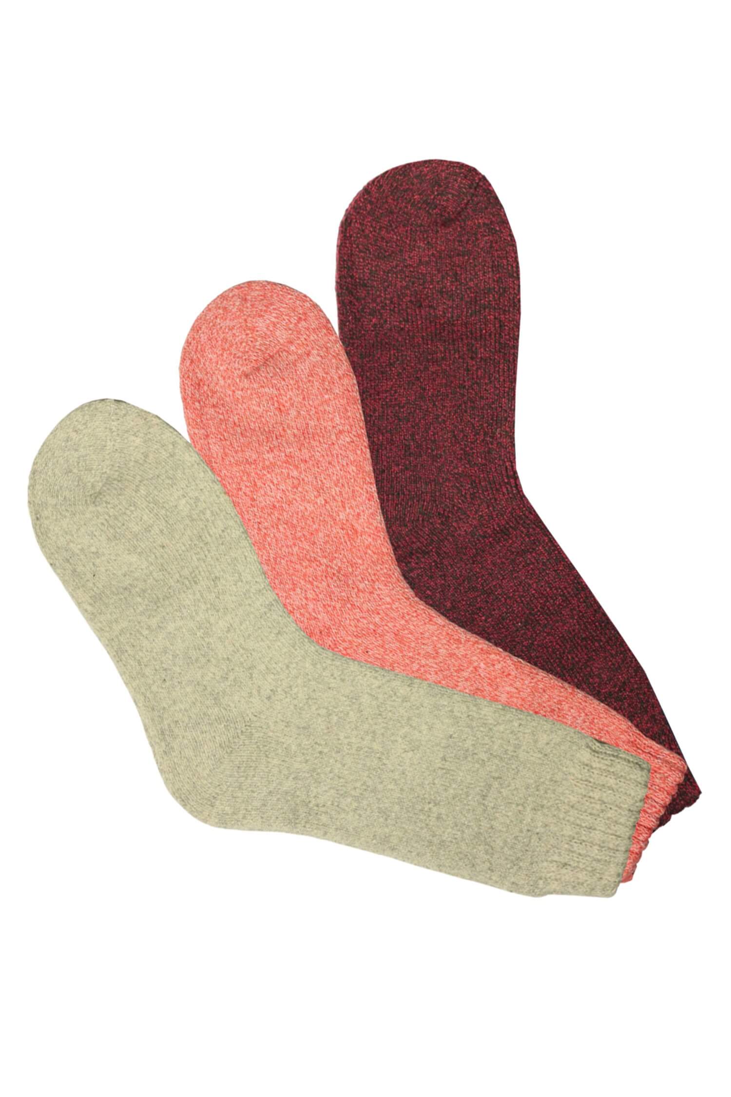 Alpaca dámské teplé ponožky WZ11 -3bal. 35-38 vícebarevná