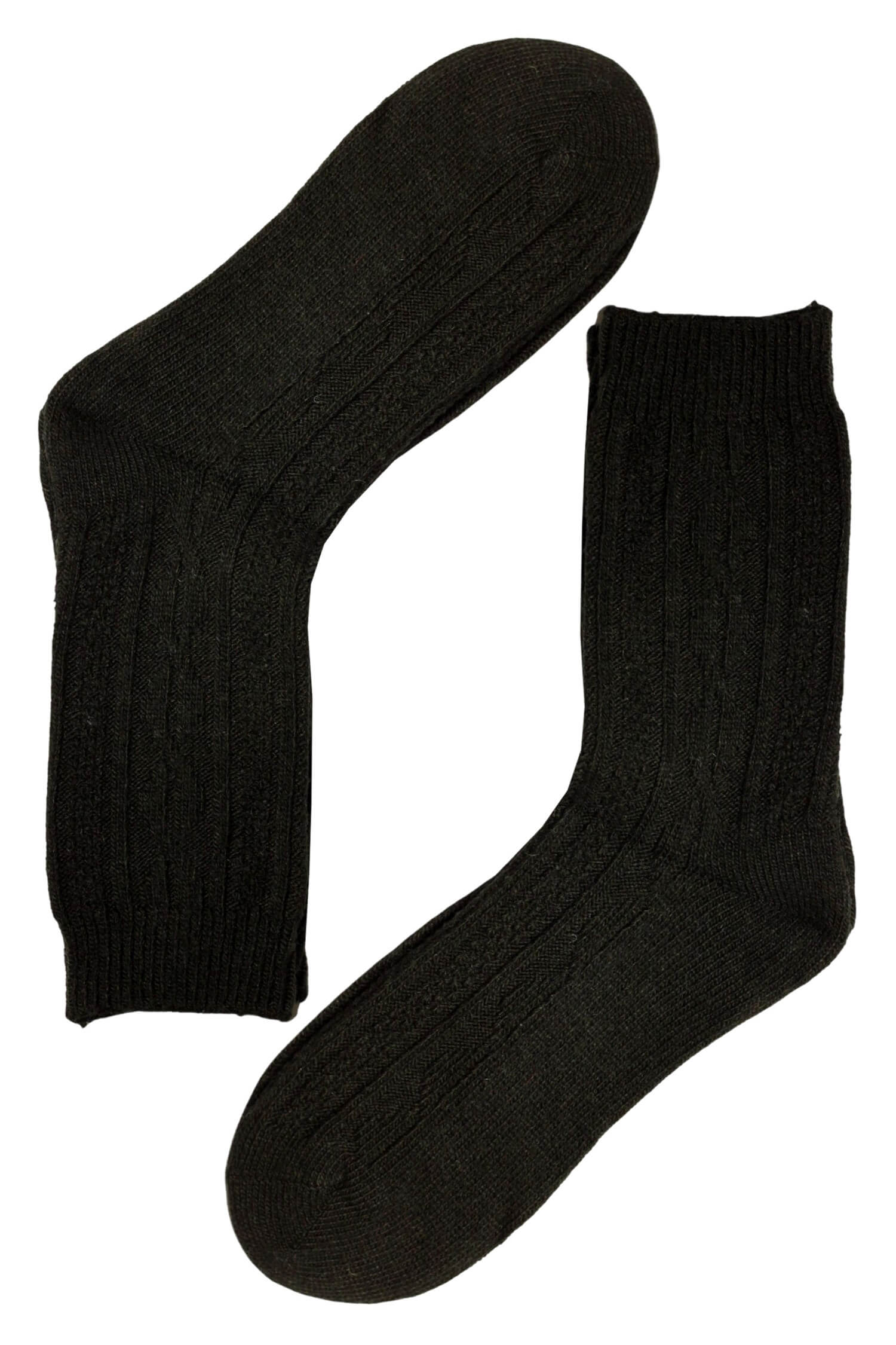 Top kvalitní pánské vlněné ponožky LY307 40-44 černá