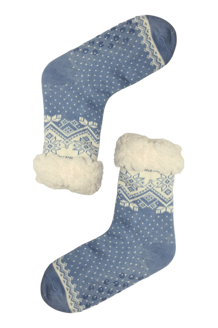 Lamb hřejivé ponožky s beránkem - II. jakost 37-39 světle modrá