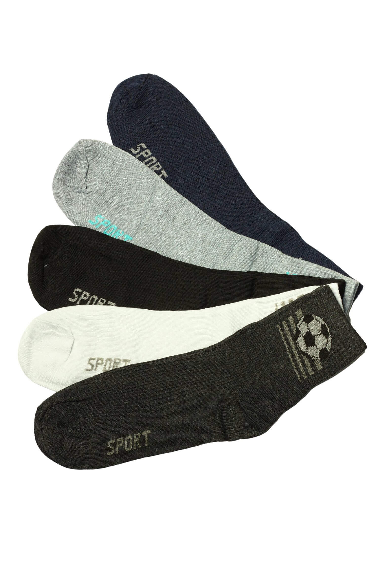 Pánské bavlněné ponožky ZM-379 - 3 páry 44-47 vícebarevná