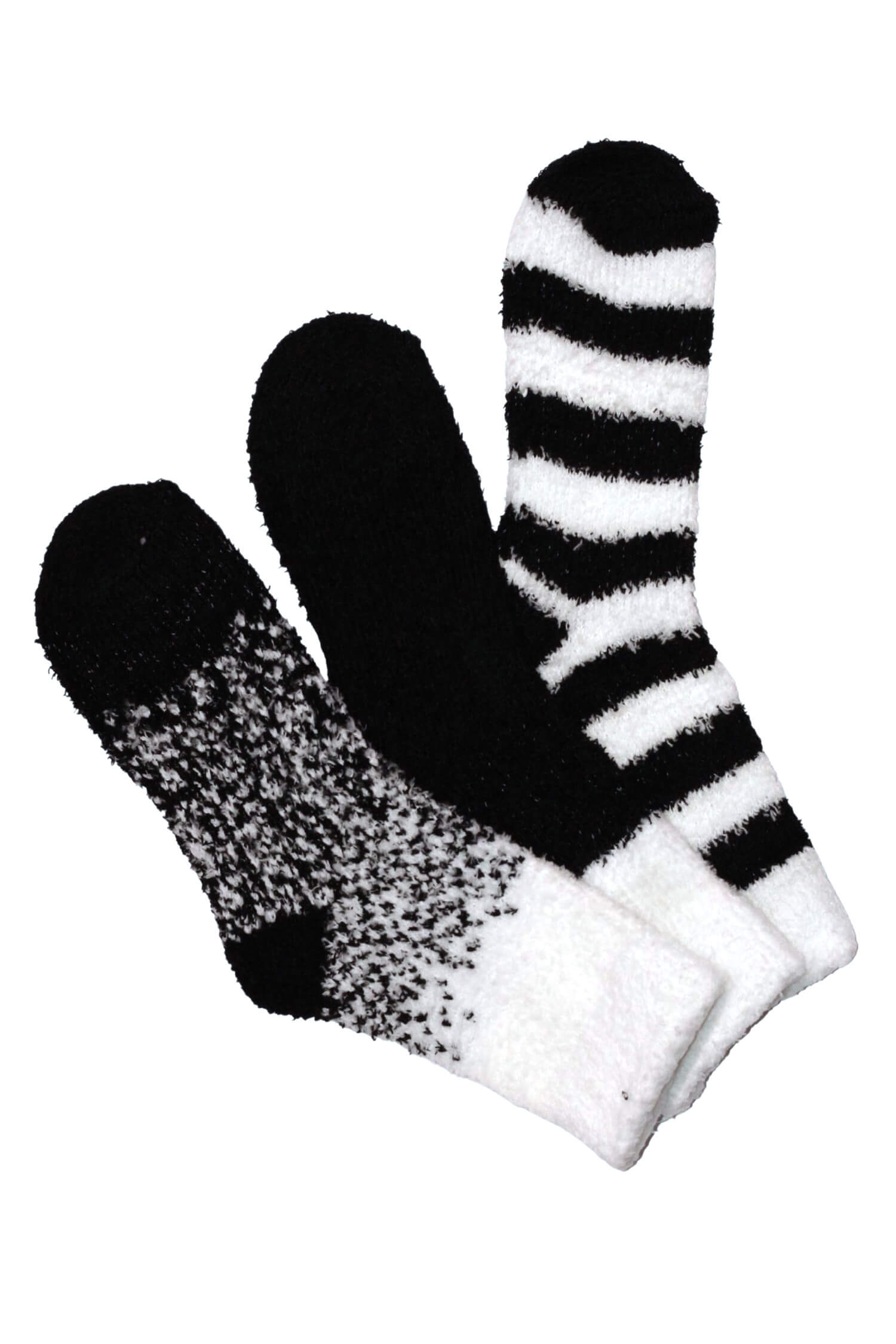 Emi Black dámské žinylkové ponožky H5101B 35-38 černá