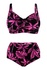 Salma pink dvoudílné plavky pro plnoštíhlé S803 růžová XXL