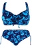 Agra Blue vyšší plavky s výztuží HB23-8 modrá 4XL