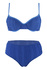 Leana dvoudílné plavky s výztuží modrá M