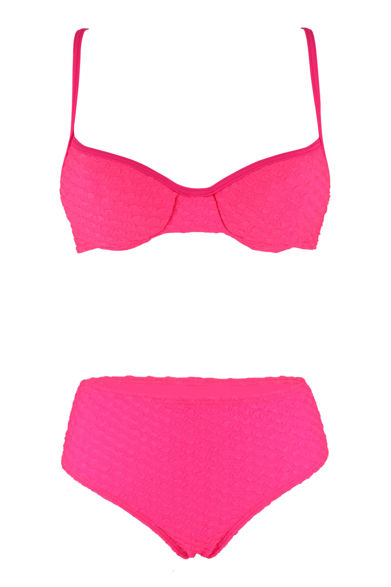 Barka Neon dámské plavky vyztužené košíčky XXL růžová