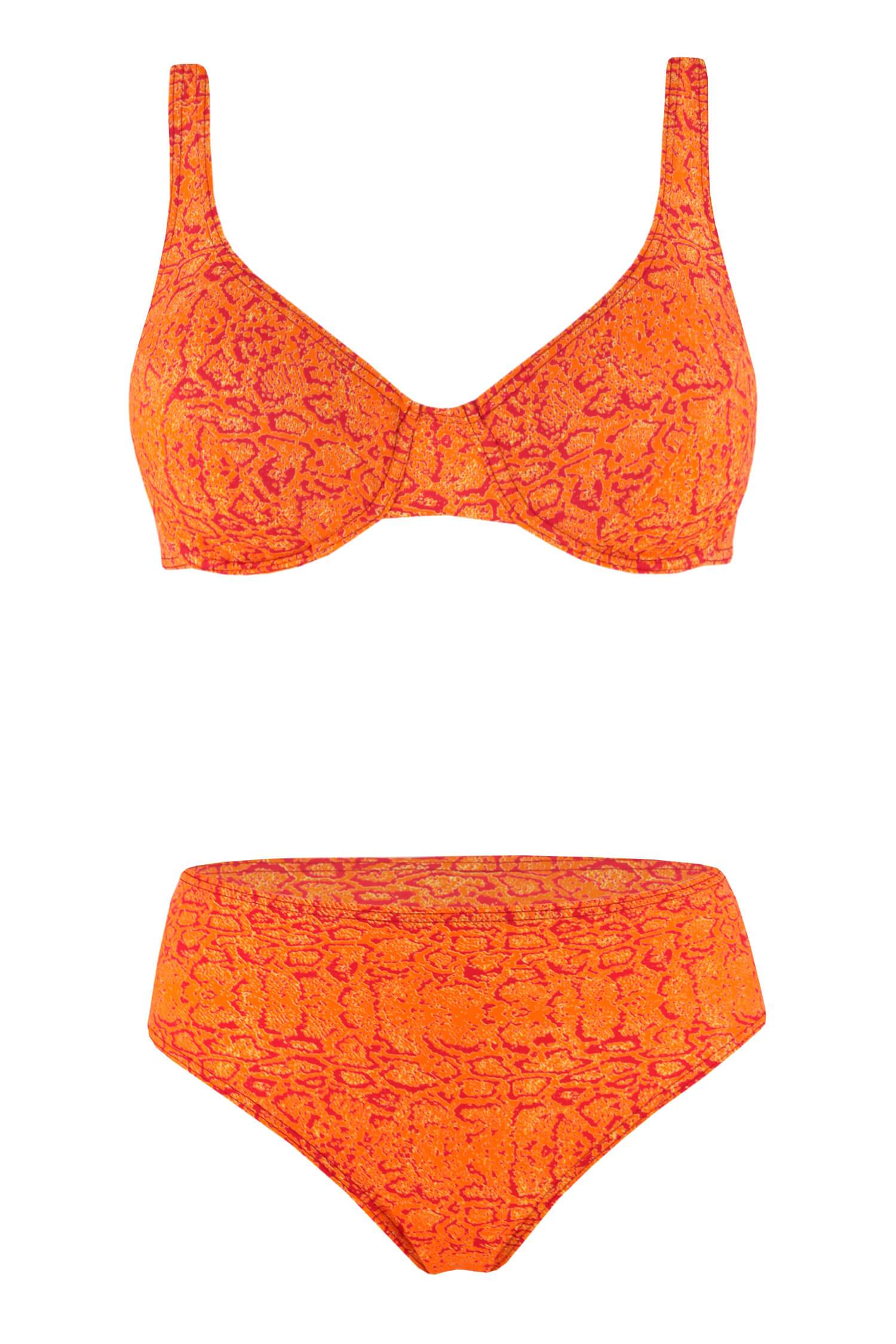Marnita dámské plavky nevyztužené 011 L oranžová