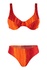 Delory dámské dvoudílné plavky bez výztuže oranžová M