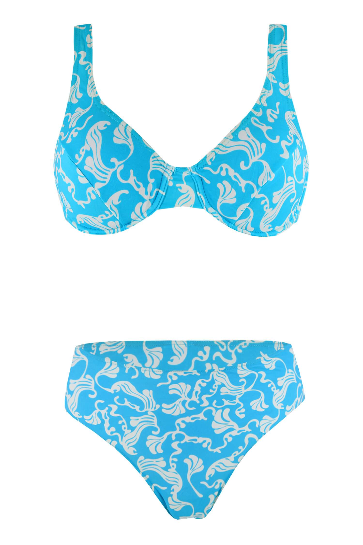 Marbela dámské plavky bez výztuže XXL světle modrá