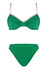 Nina dámské nevyztužené plavky s kosticemi zelená L
