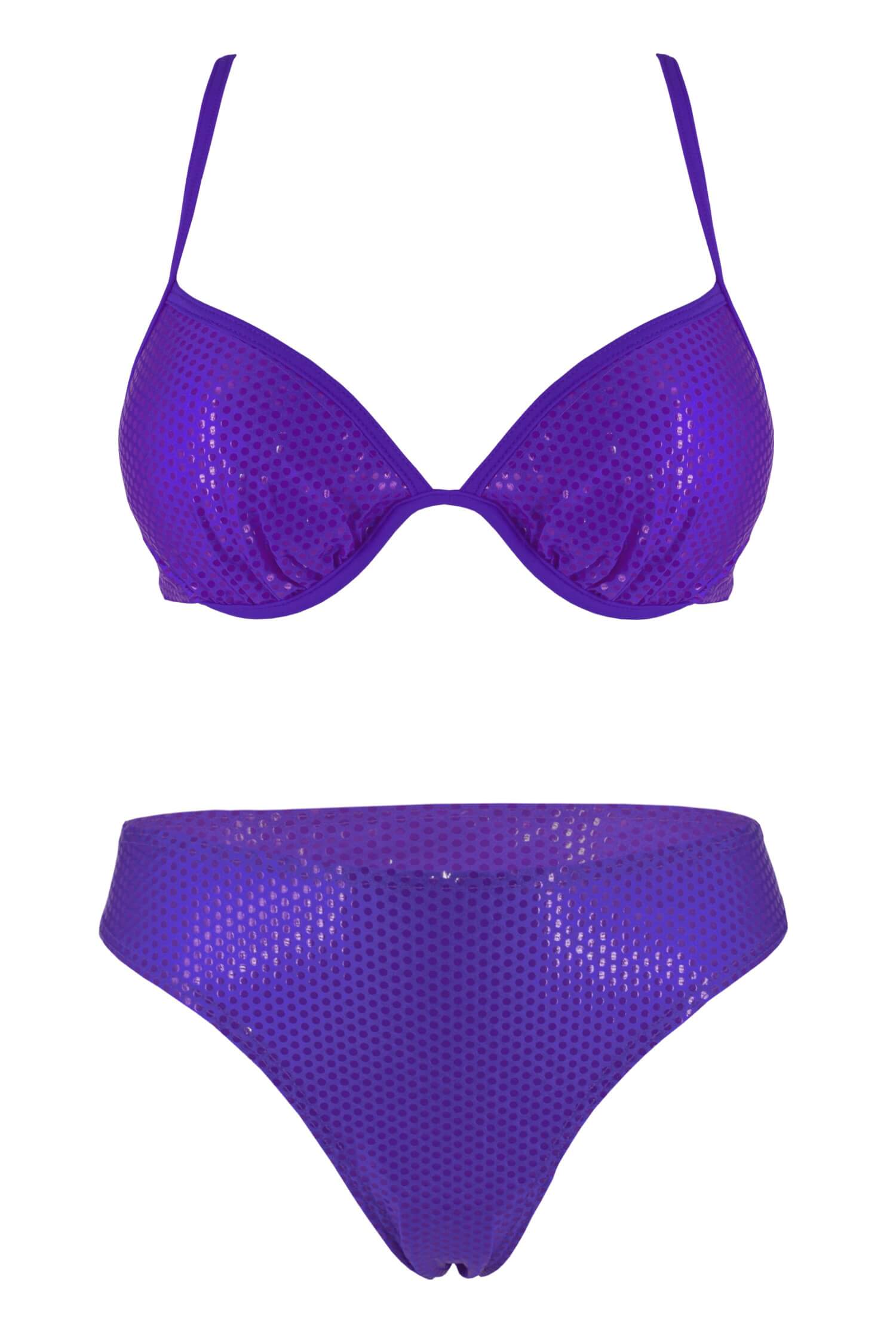 Norisa dámské plavky s výztuží XXL fialová