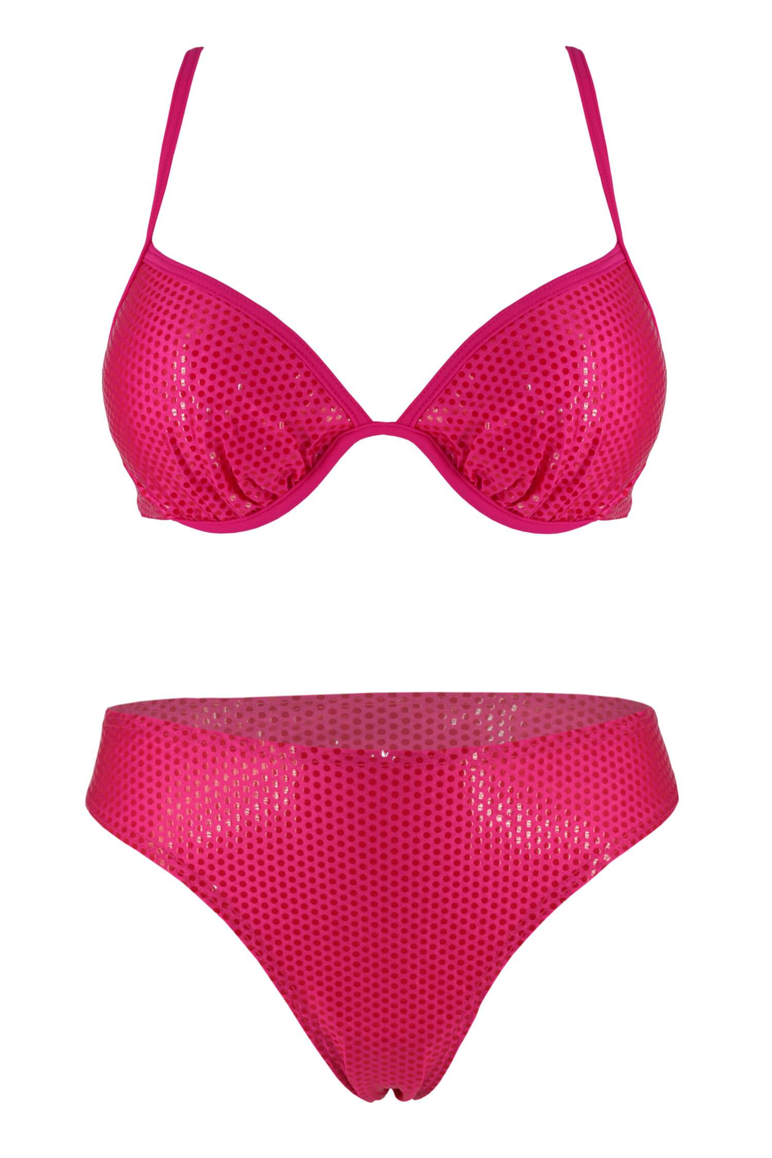 Norisa dámské plavky s výztuží XXL růžová