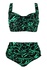 Salma Green dvoudílné plavky pro plnoštíhlé S803 zelená XXL