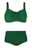 Estera dvoudílné plavky s výztuží S801 zelená M