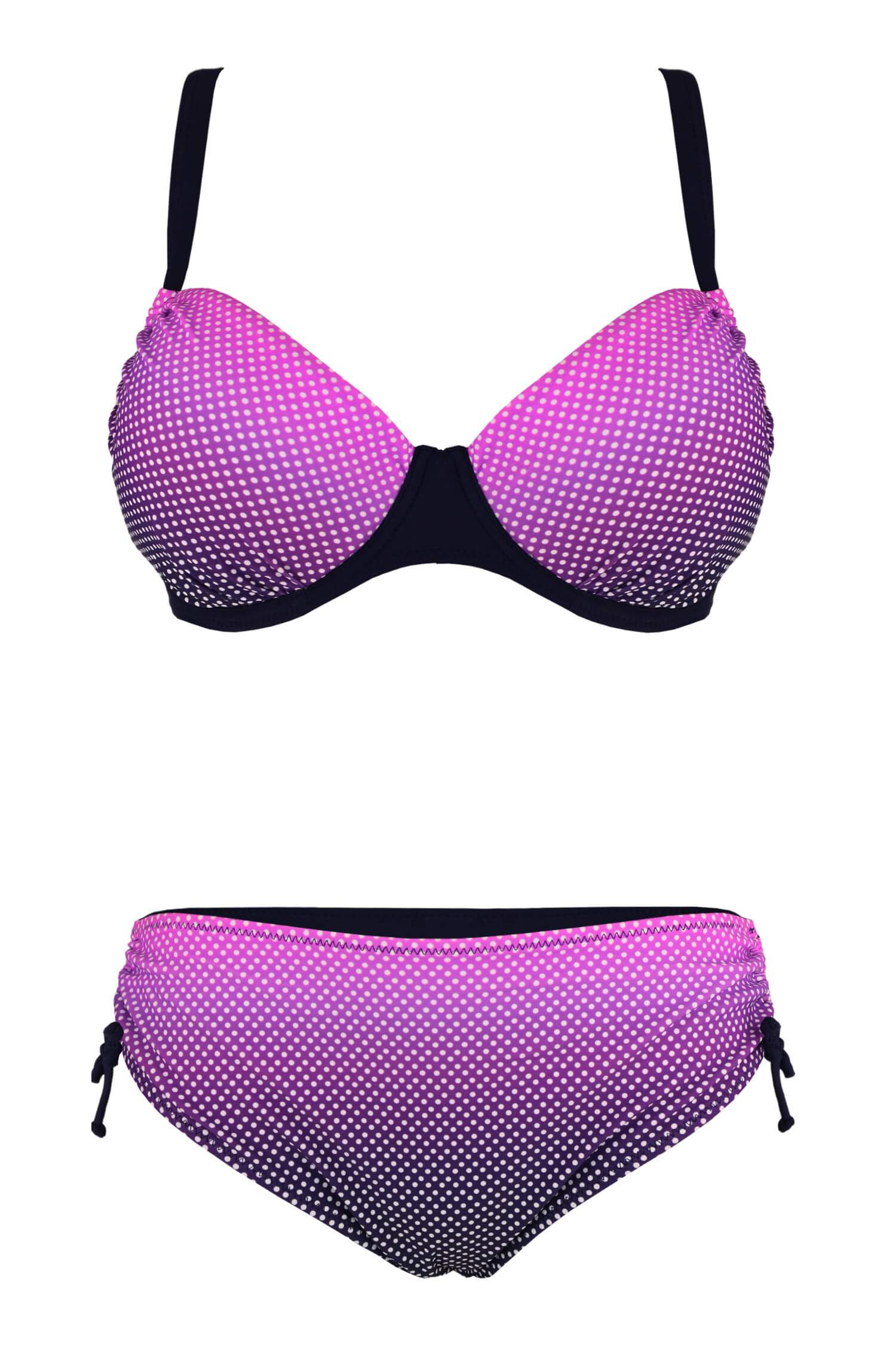 Lilian dámské dvoudílné plavky výztuž S1161 XL fialová
