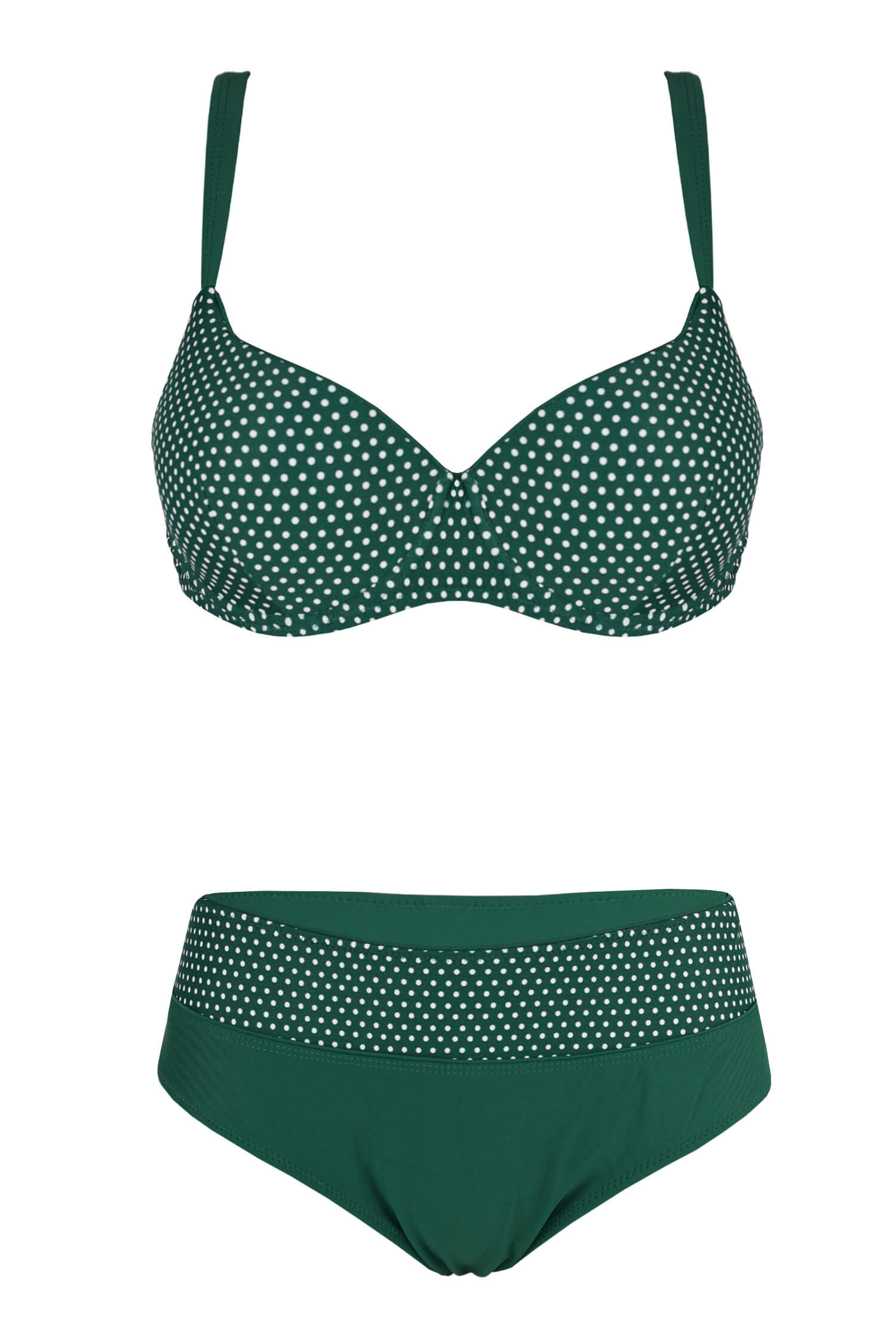 Nika Green plavky s kosticemi vyztužené S1162 3XL zelená