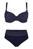 Debora plavky s výztuží a kosticemi S1243 tmavě modrá L