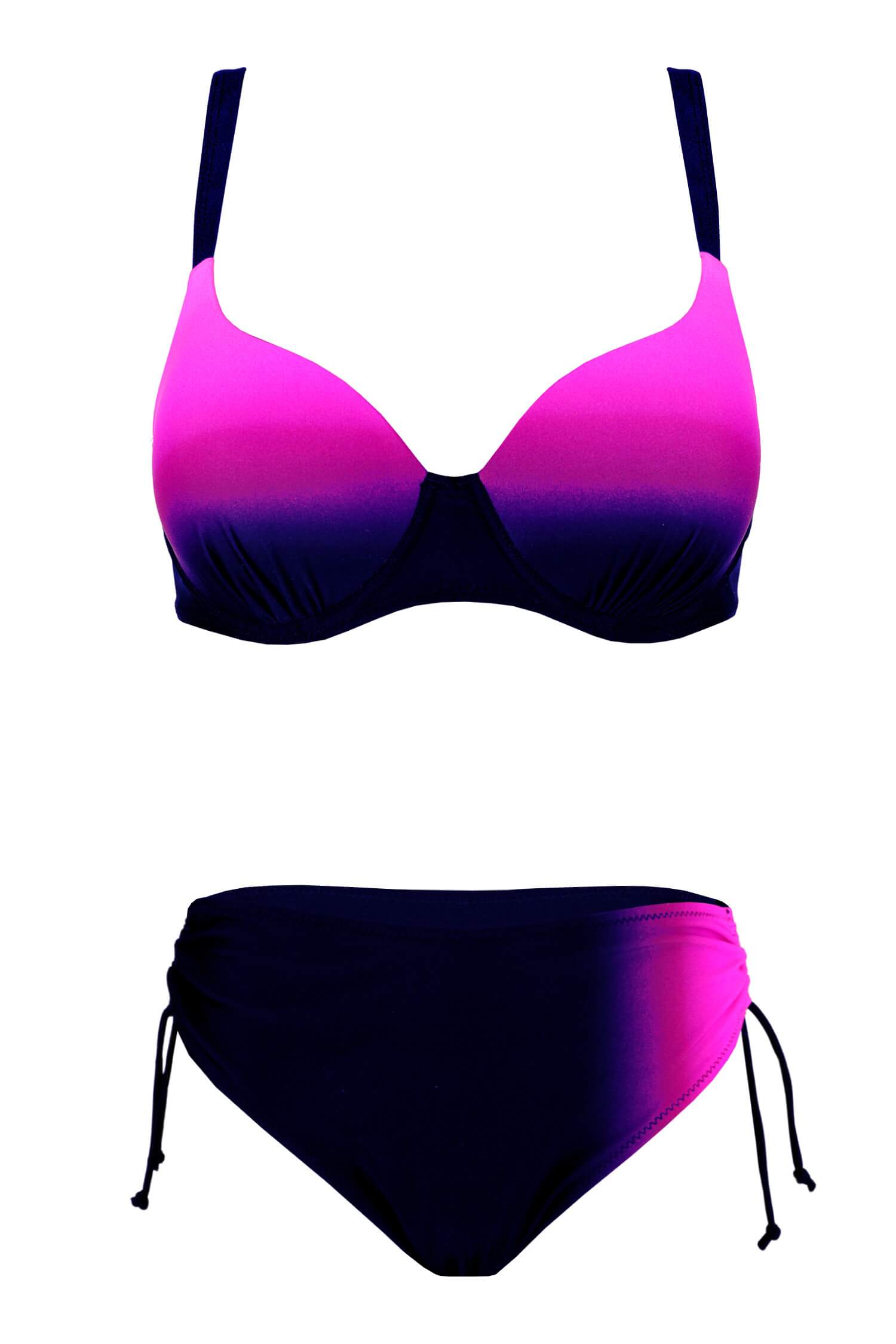 Adriena Blue dámské dvoudílné plavky s výztuží S1163 3XL vícebarevná