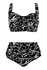 Salma Black dvoudílné plavky pro plnoštíhlé S803 černá XXL