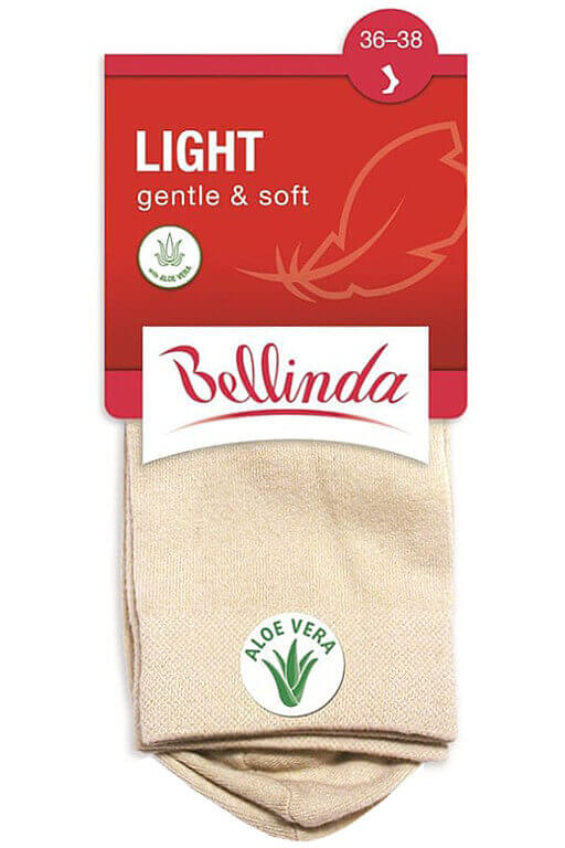 Light Bellinda bavlněné dámské ponožky 35-38 béžová