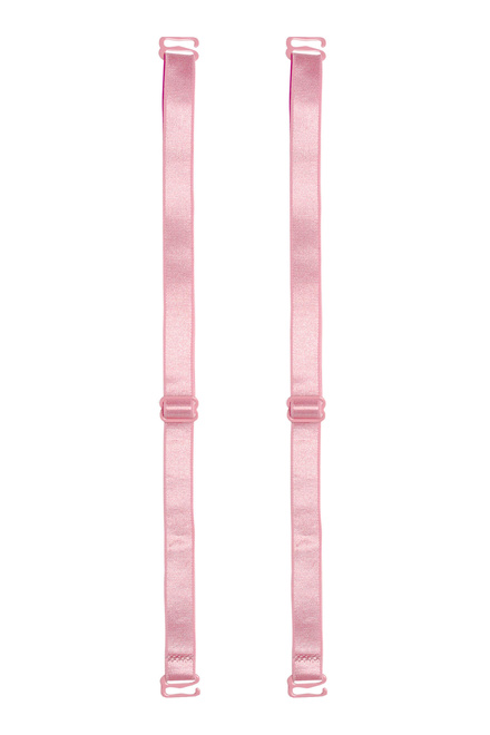 12 mm - textilní ramínka k podprsence světle růžová