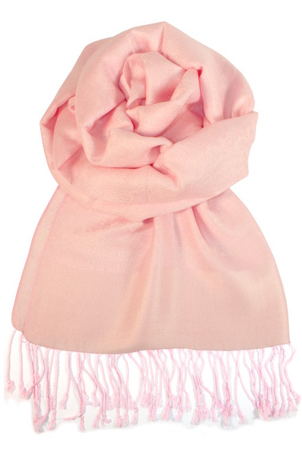 Vicenza elegantní cashmere šál světle růžová