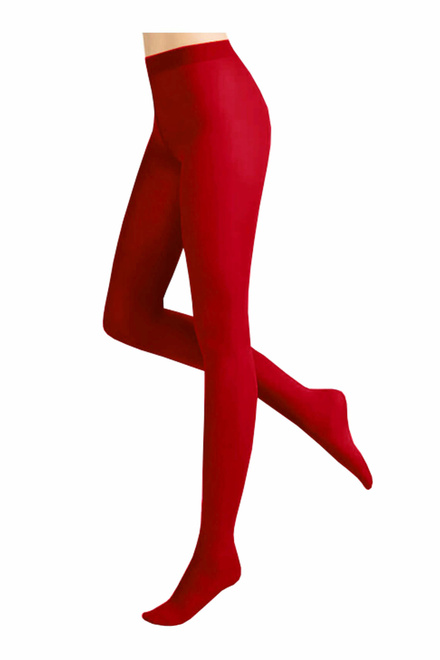 Tess červené dámské punčochy poloprůhledné 60 DEN červená velikost: 3