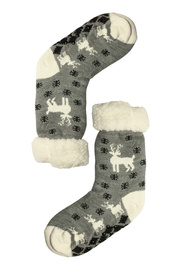 Floco grey chlupaté termo ponožky A02