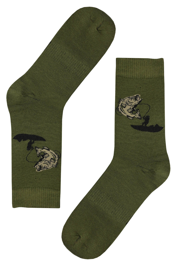 Pánské vysoké ponožky rybářské FE 3757 - 5párů