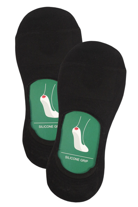 Neviditelné bavlněné ponožky - 5 ks černá velikost: 39-43