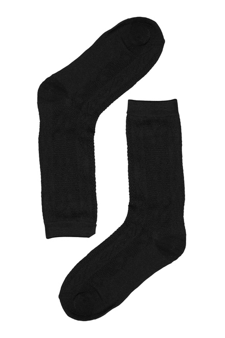 Vzorované dámské ponožky bavlna SK-236 černá velikost: 39-41