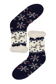 Mounty dark hřejivé ponožky beránek WW058